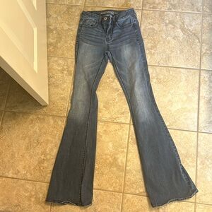 American Eagle Hi-Rise Artist super stretch flares size 2 X-Long